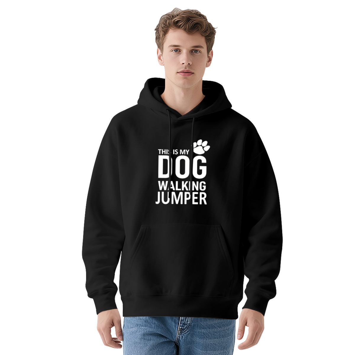 This Is My Dog Walking Jumper Pet Lover Casual Hoodie