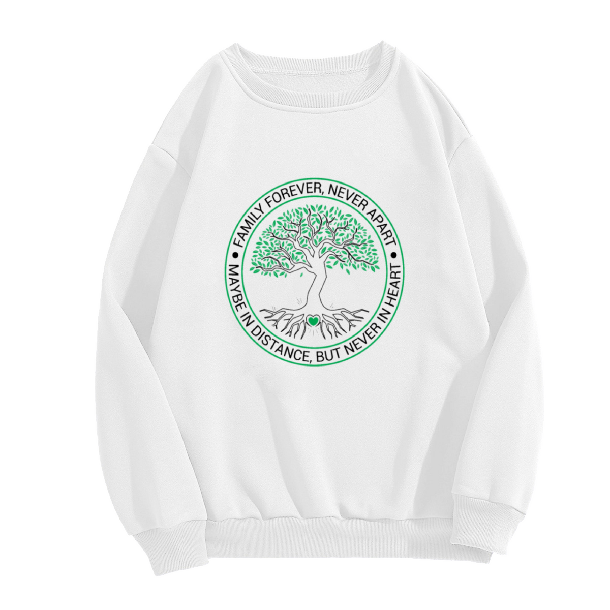 Family Forever Never Apart Family Tree Bond Crewneck Sweatshirt