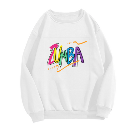 Bright Color Zumba Dance Vibe Letter Crewneck Sweatshirt