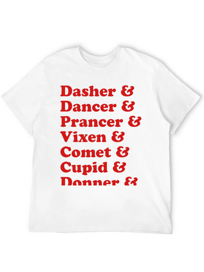 Reindeer Names Holiday T-Shirt