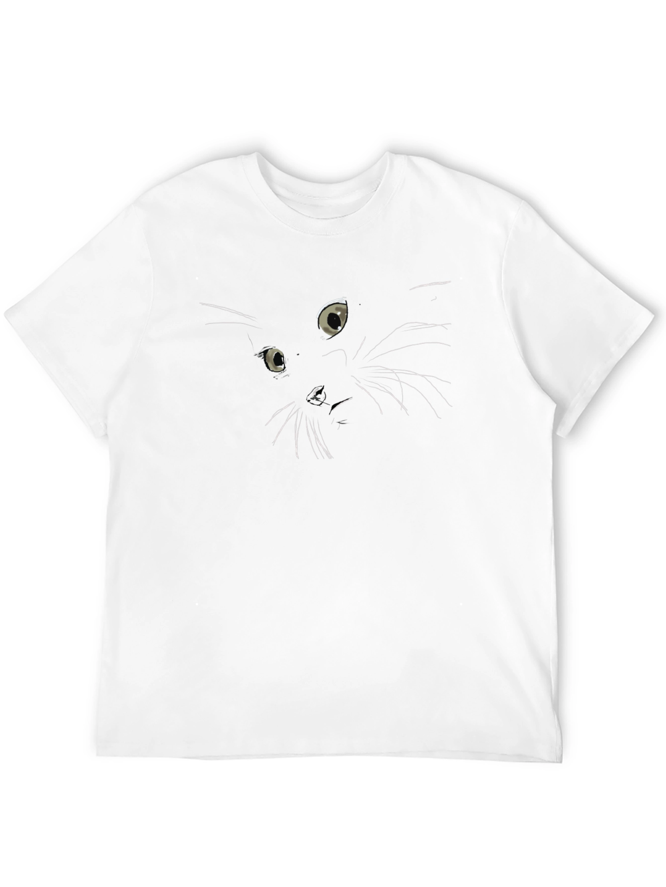 Mens Black Cat Graphic Tee
