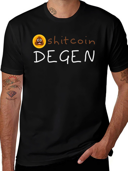 Shitcoin Degen Black T-Shirt