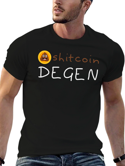 Shitcoin Degen Black T-Shirt