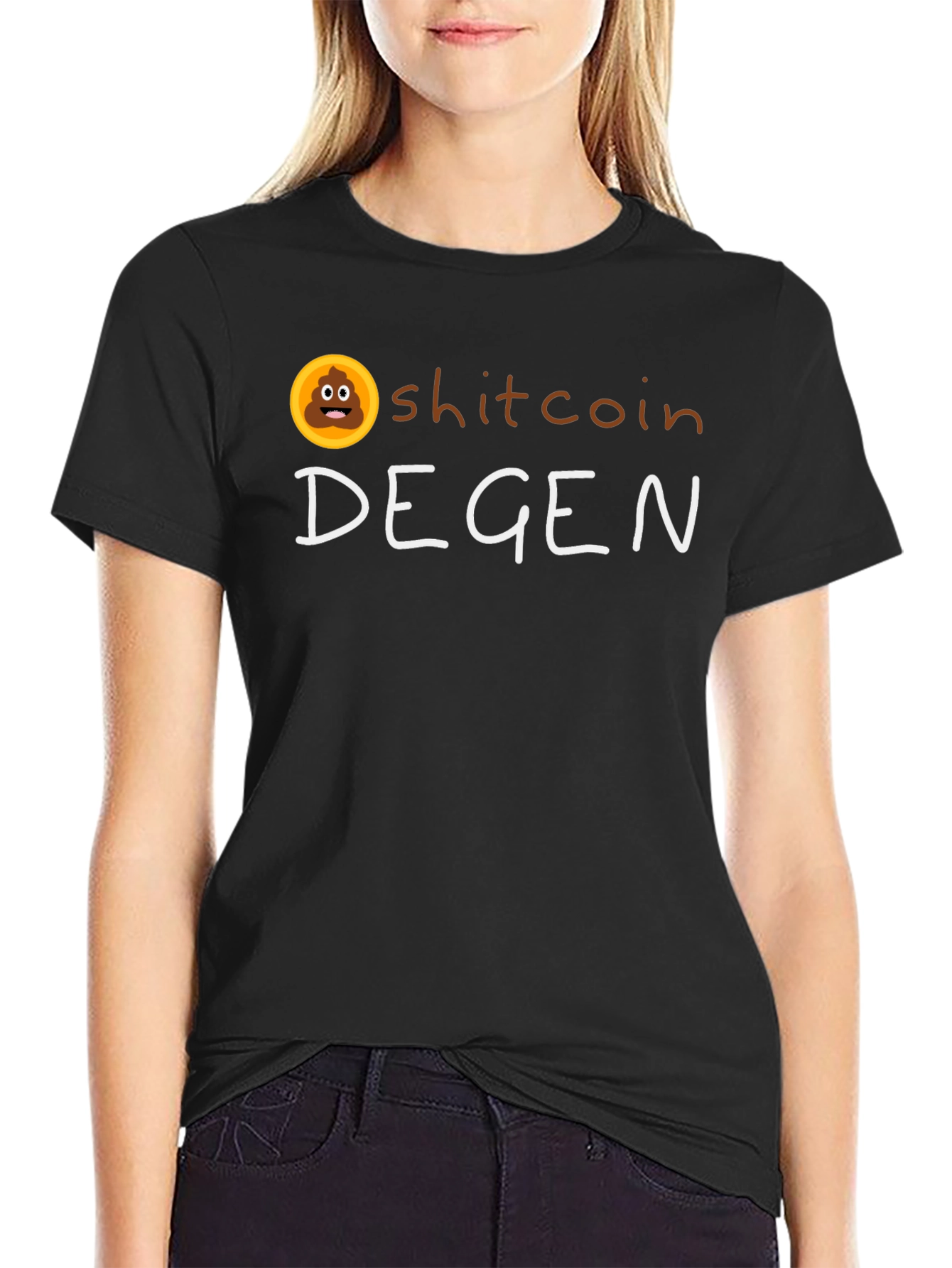 Shitcoin Degen Black T-Shirt