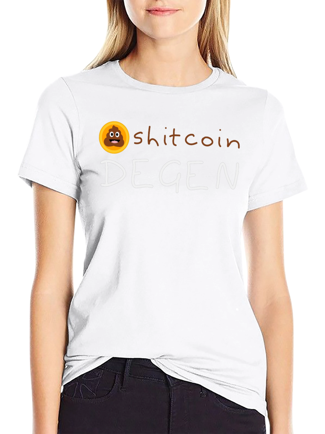 Shitcoin Degen Black T-Shirt