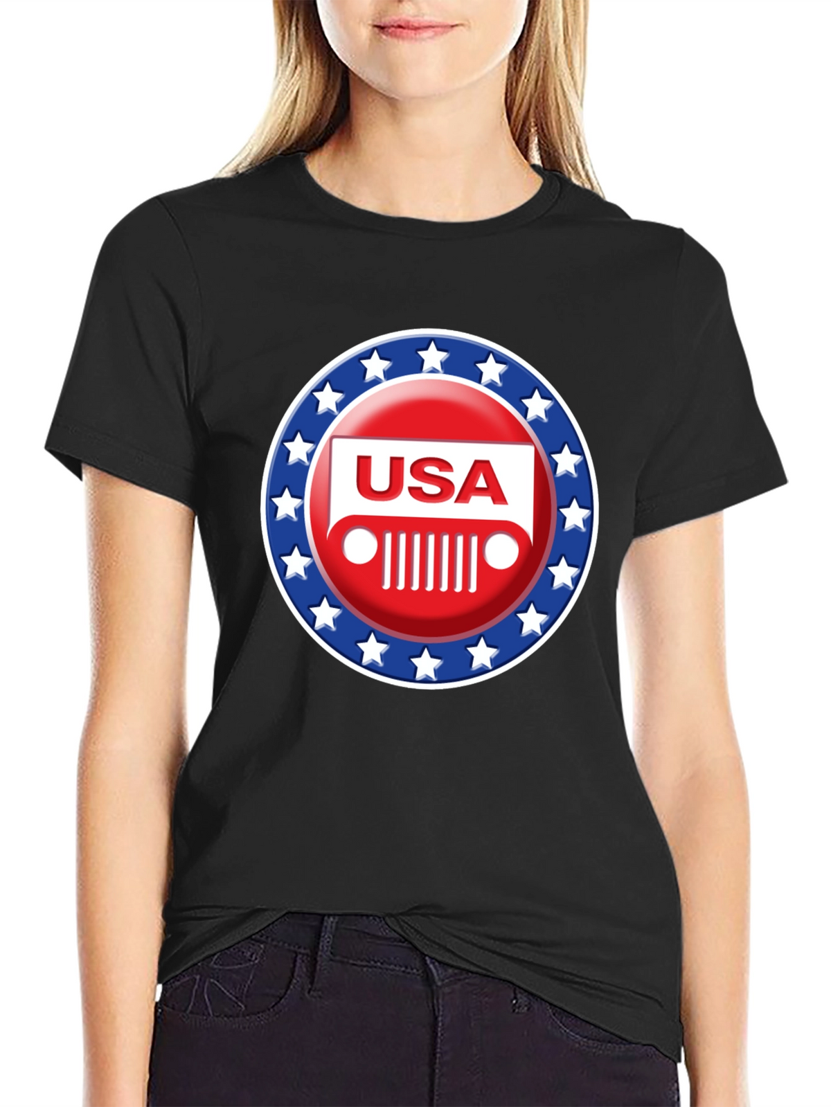 USA Jeep Patriotic T-Shirt
