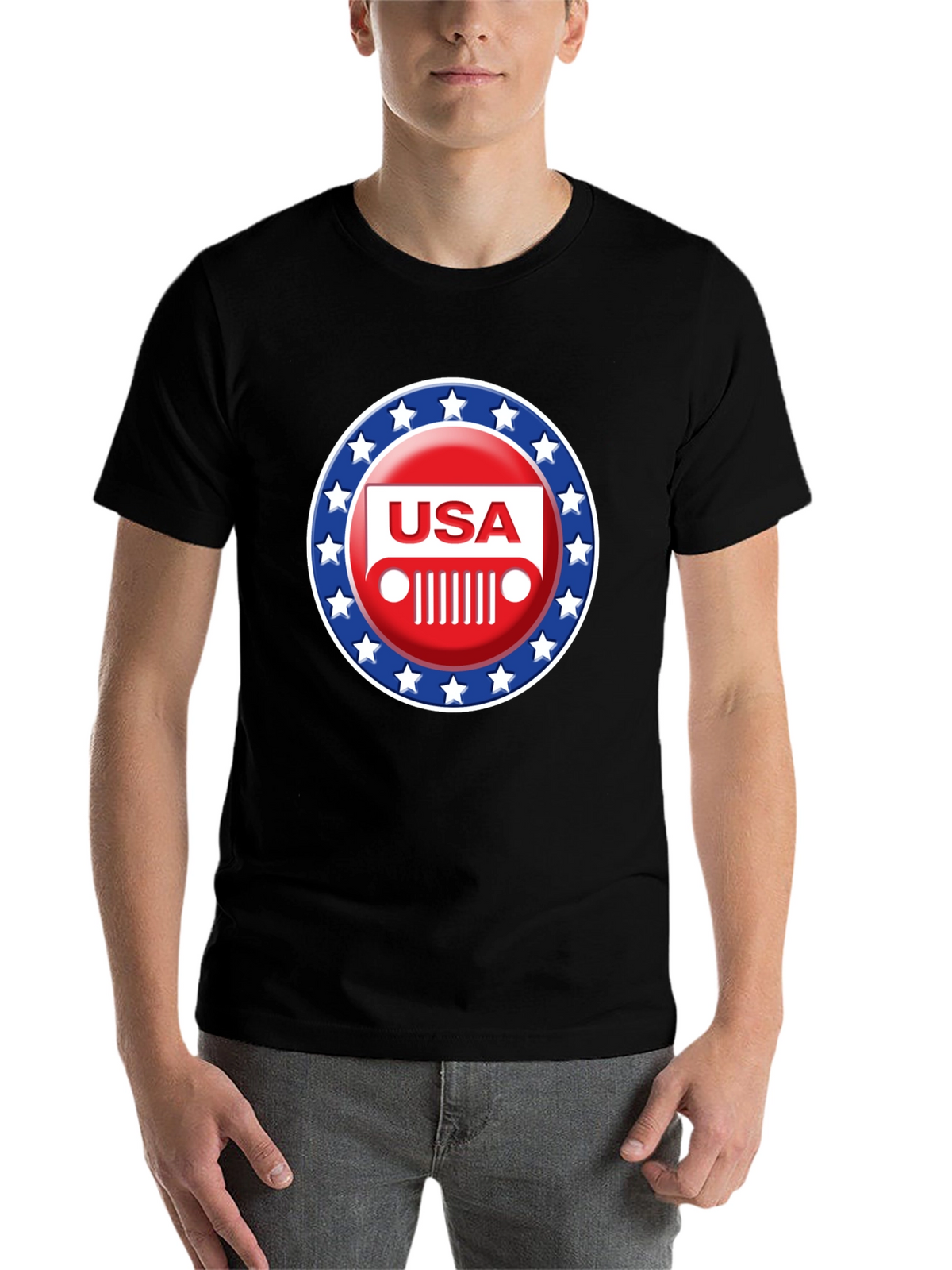 USA Jeep Patriotic T-Shirt