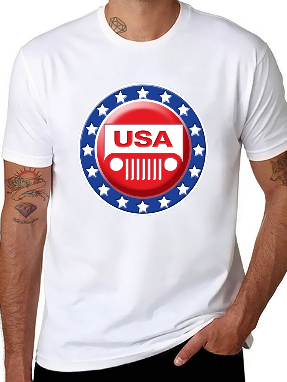 USA Jeep Patriotic T-Shirt