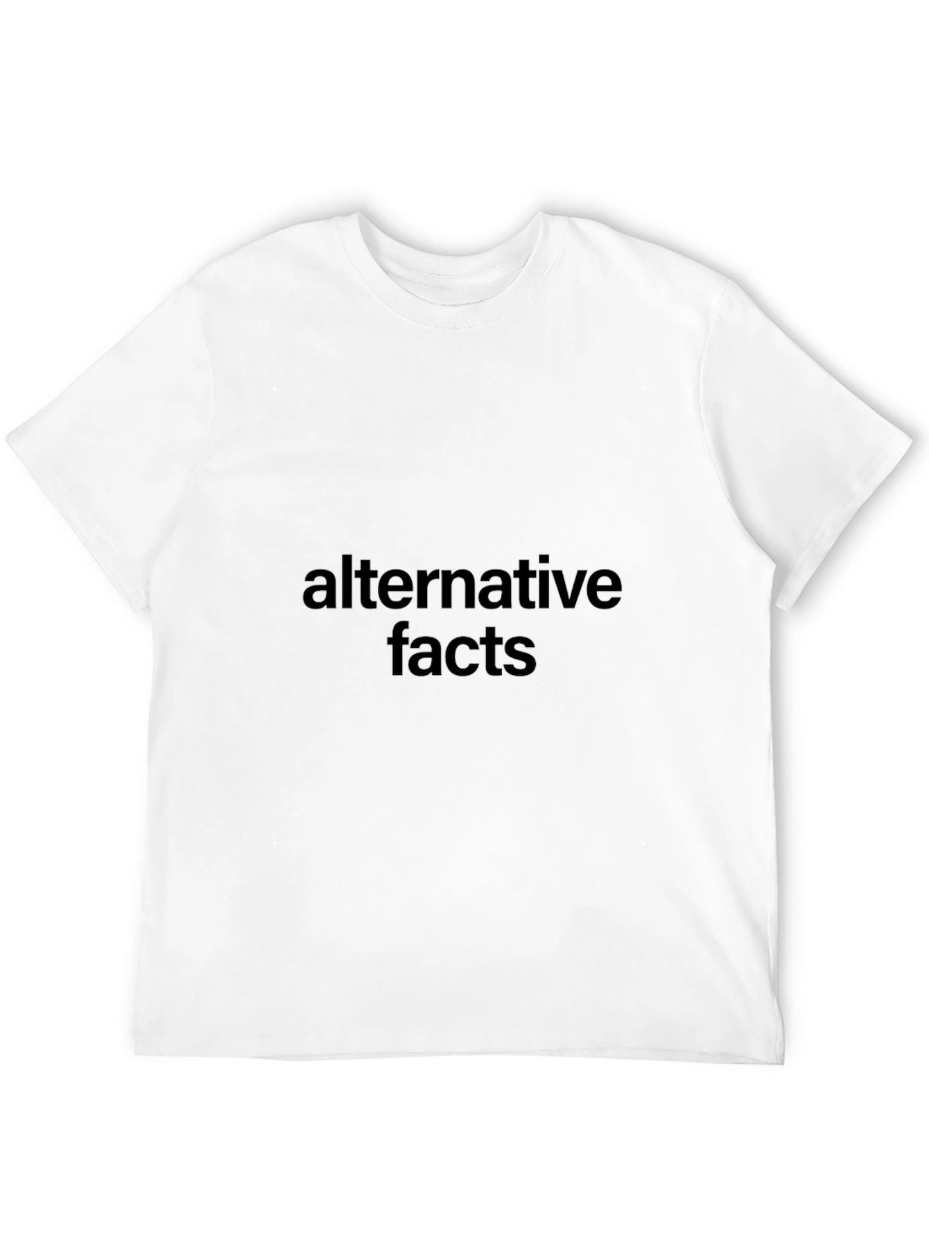 Alternative Facts Graphic Tee - Black Cotton T-Shirt