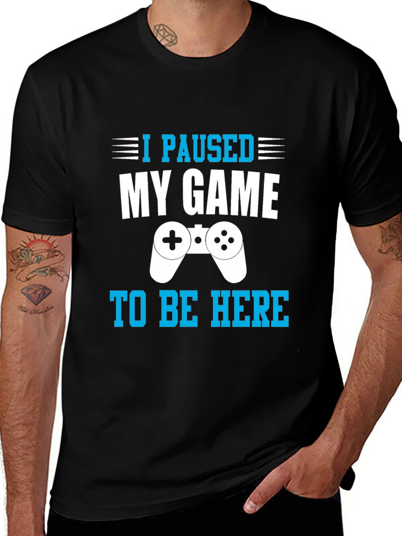 I Paused My Game to Be Here Gamer T-Shirt