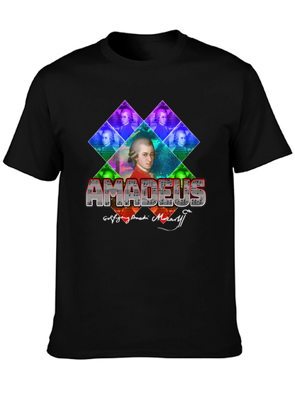 Amadeus Mozart Graphic T-Shirt - Classic Composer Tee