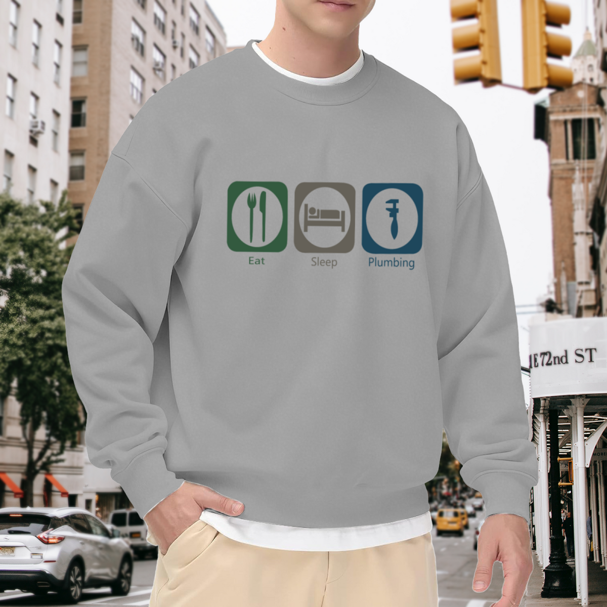 Sunflower & Positive Quote Inspirational Crewneck Sweatshirt