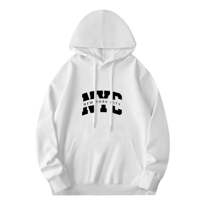Retro NYC City Letter Print Hoodie