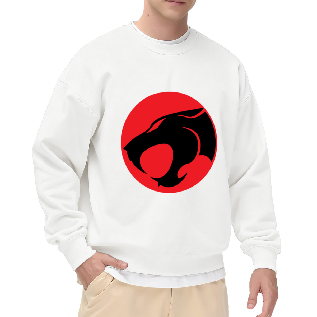 Retro ThunderCats Classic Cartoon Logo Crewneck Sweatshirt