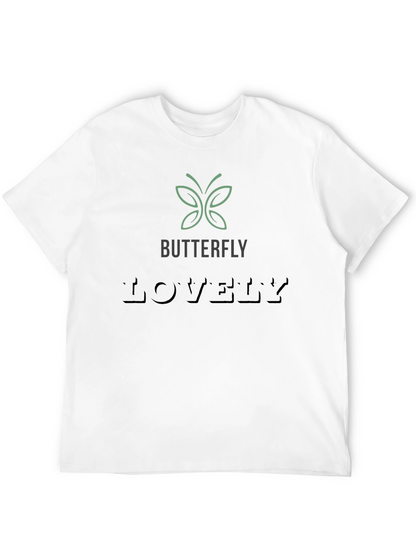 Butterfly Lovely Graphic Tee - Soft Black T-Shirt