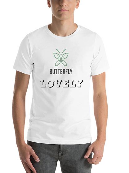 Butterfly Lovely Graphic Tee - Soft Black T-Shirt