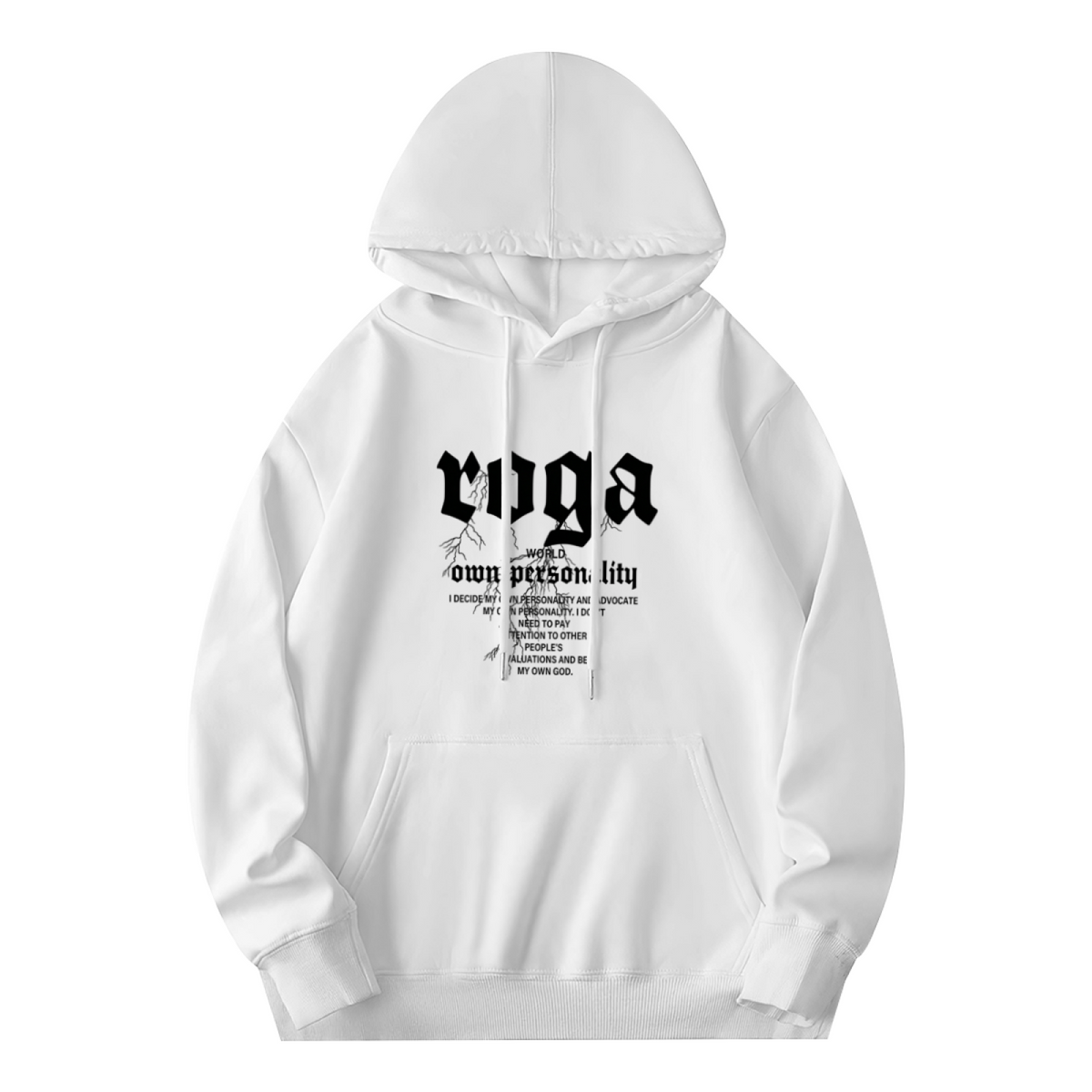 Gothic ROGLA Personality Street?Style Graphic Hoodie