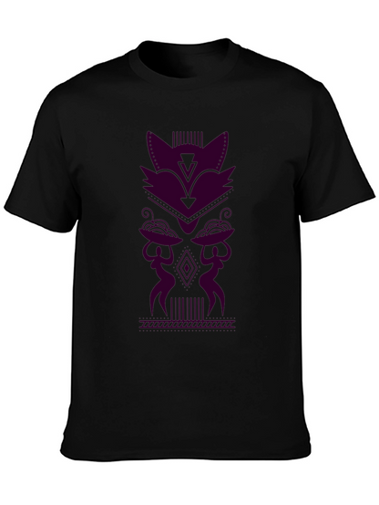 Geometric Tribal Style Graphic Tee