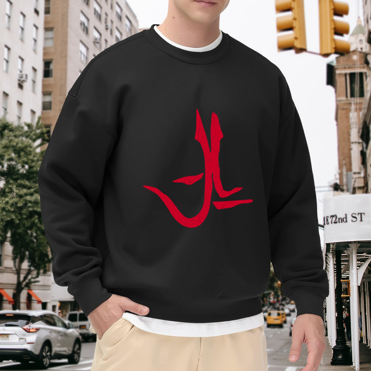 Bold Retro NYC Letter City Pride Crewneck Sweatshirt