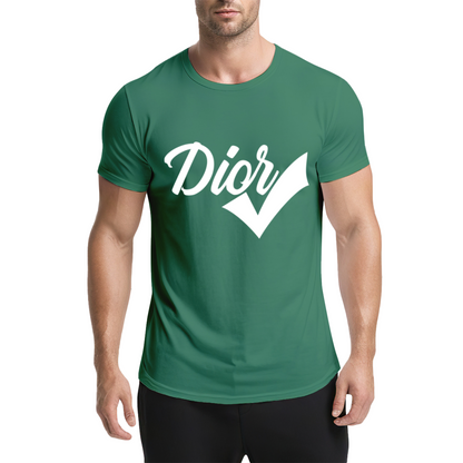 Trendy Dior Check Mark Fashion Streetwear T-Shirt