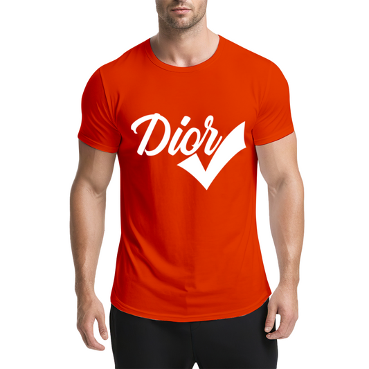 Trendy Dior Check Mark Fashion Streetwear T-Shirt