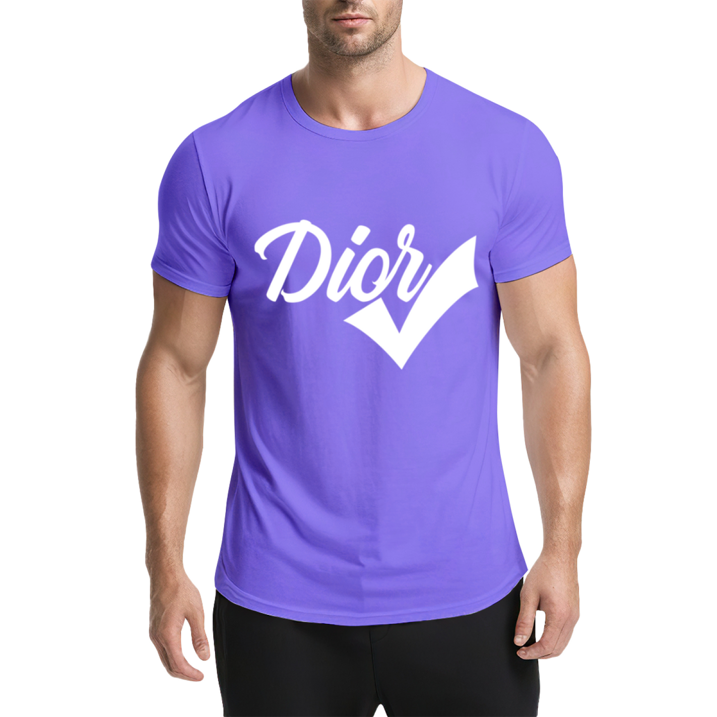 Trendy Dior Check Mark Fashion Streetwear T-Shirt