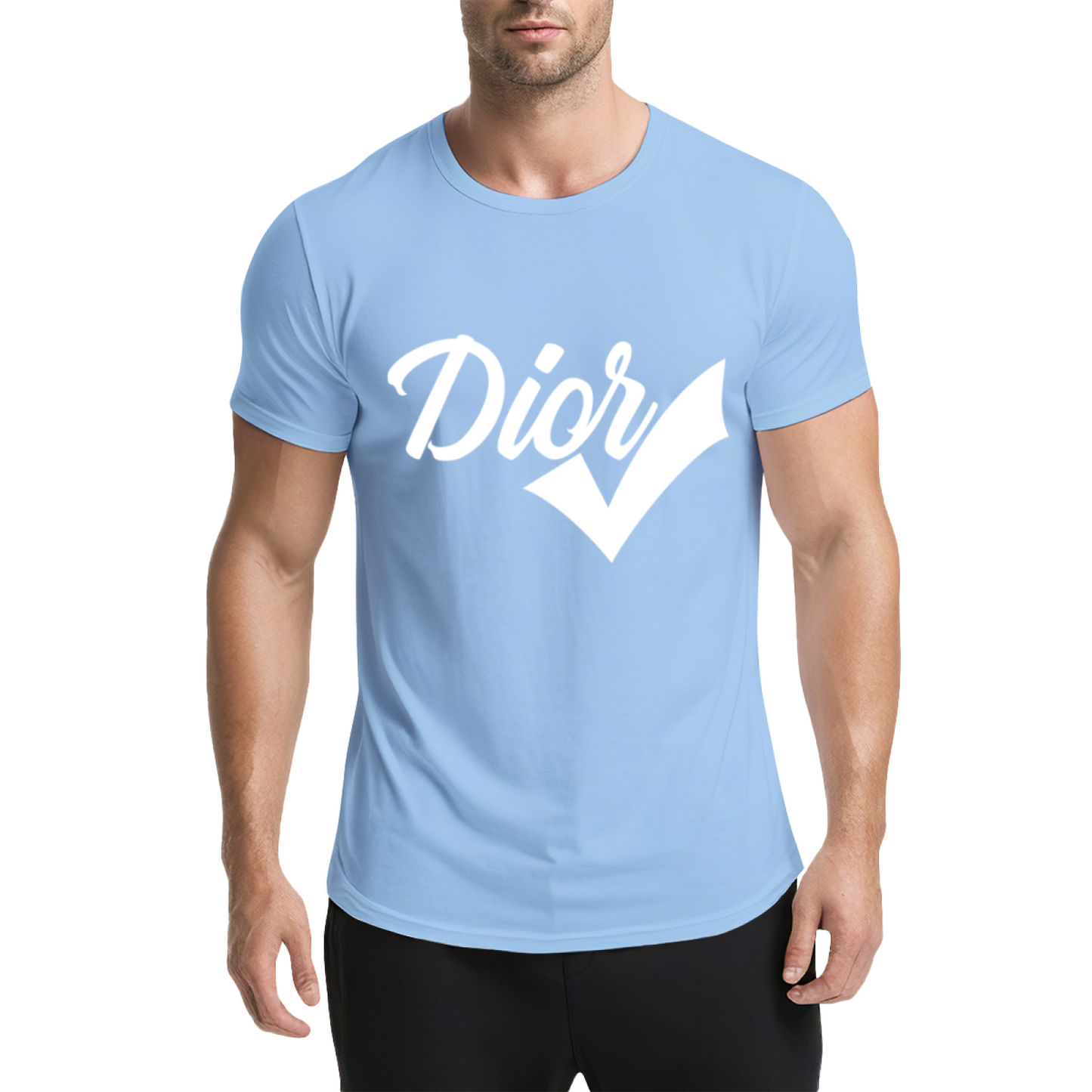 Trendy Dior Check Mark Fashion Streetwear T-Shirt