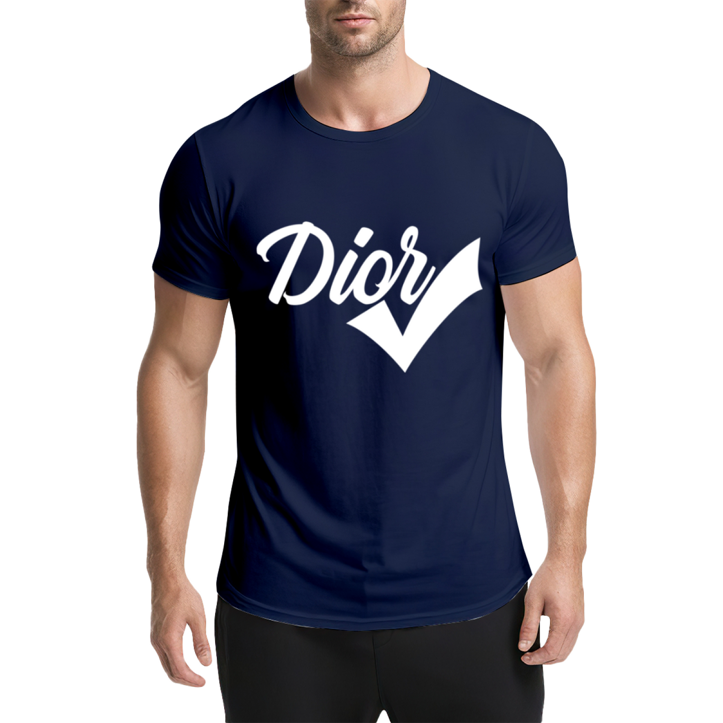 Trendy Dior Check Mark Fashion Streetwear T-Shirt