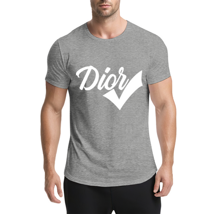 Trendy Dior Check Mark Fashion Streetwear T-Shirt