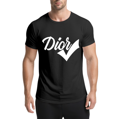 Trendy Dior Check Mark Fashion Streetwear T-Shirt
