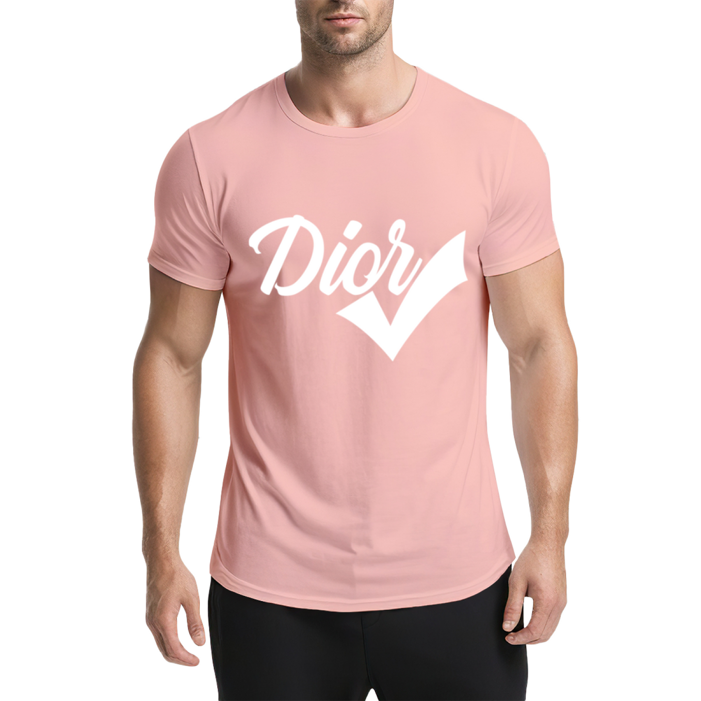 Trendy Dior Check Mark Fashion Streetwear T-Shirt