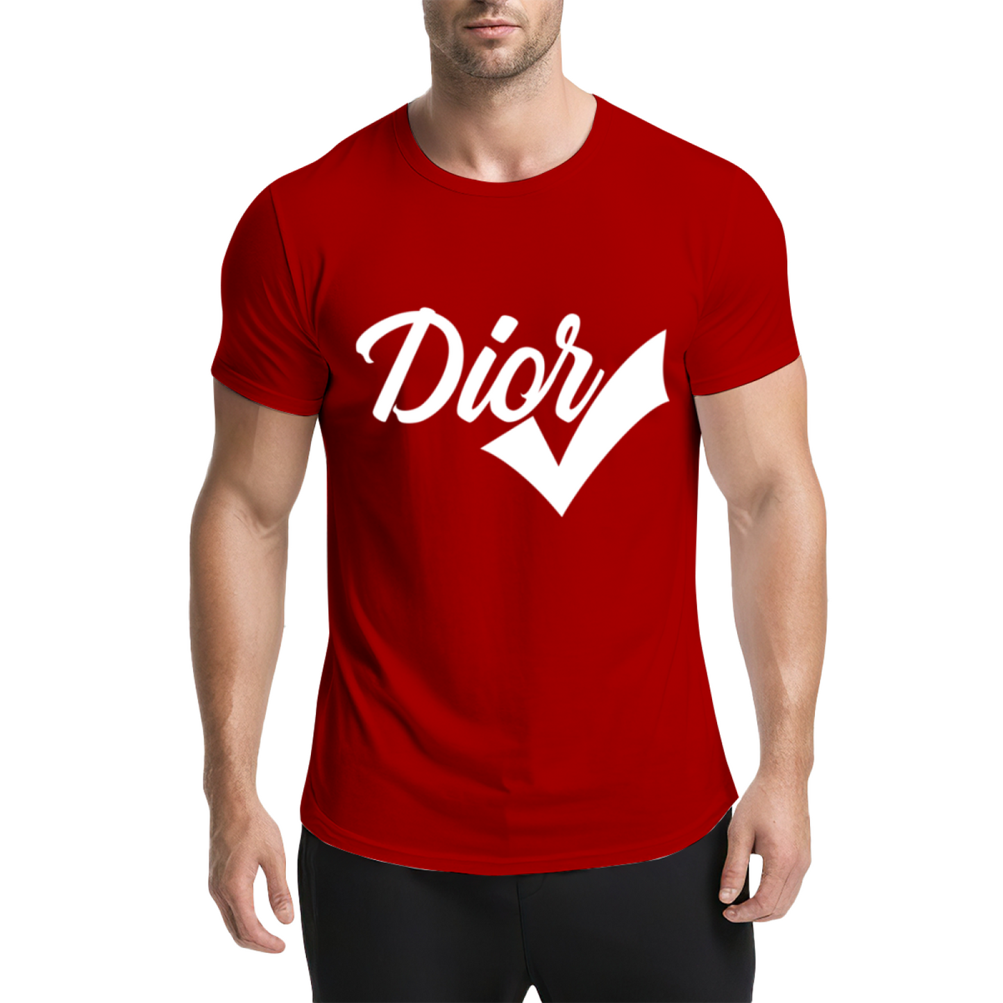 Trendy Dior Check Mark Fashion Streetwear T-Shirt