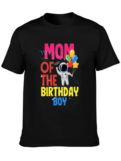 Mom of the Birthday Boy Astronaut T-Shirt
