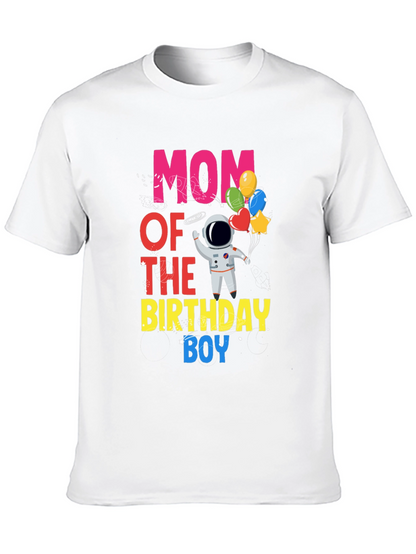 Mom of the Birthday Boy Astronaut T-Shirt