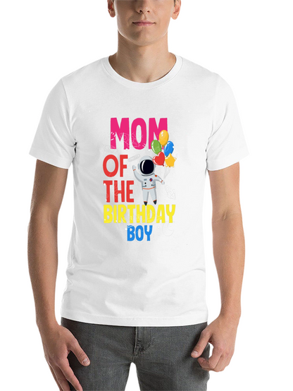 Mom of the Birthday Boy Astronaut T-Shirt