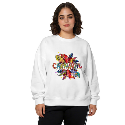 Trendy CARNAAL 7 Letter Graphic Crewneck Sweatshirt
