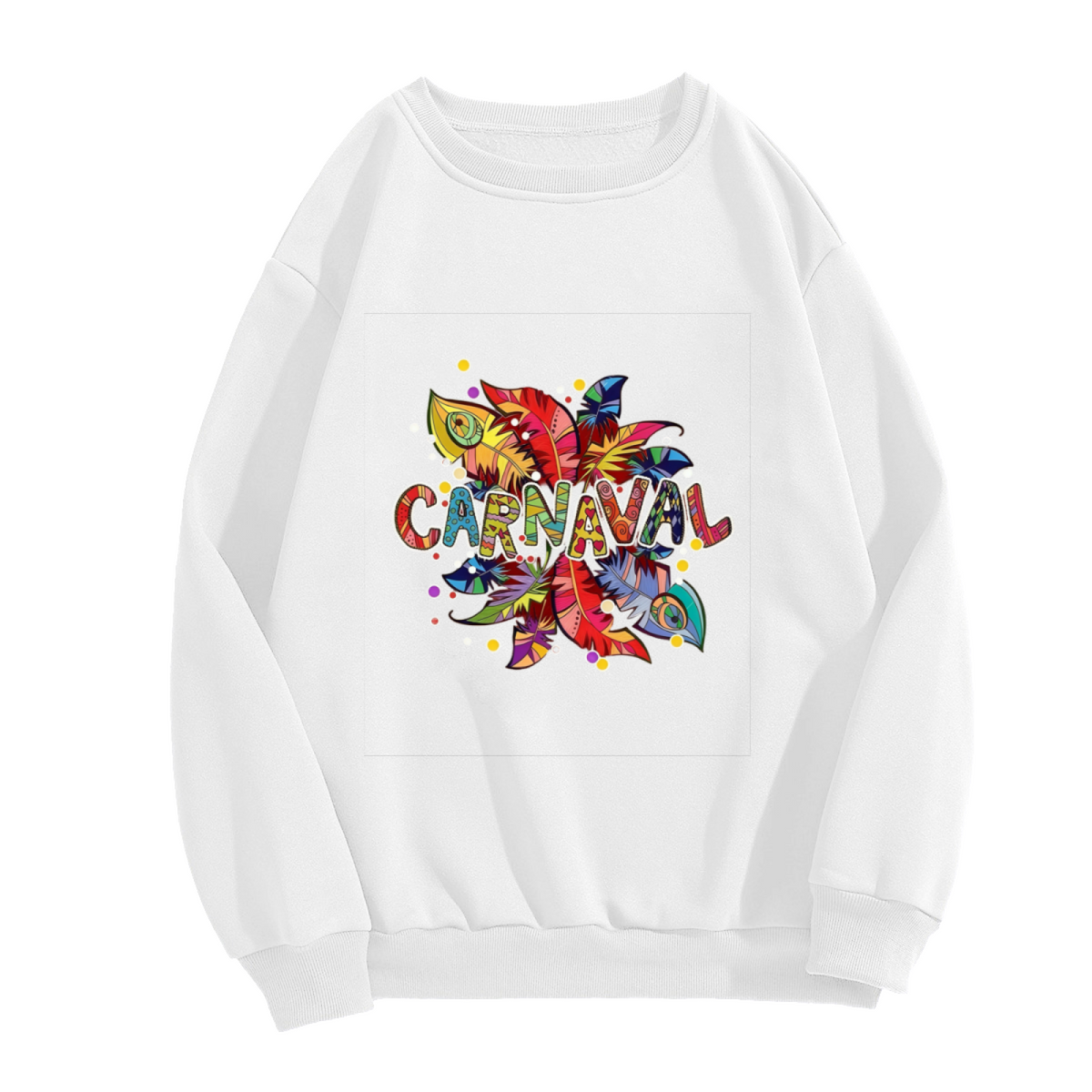 Trendy CARNAAL 7 Letter Graphic Crewneck Sweatshirt