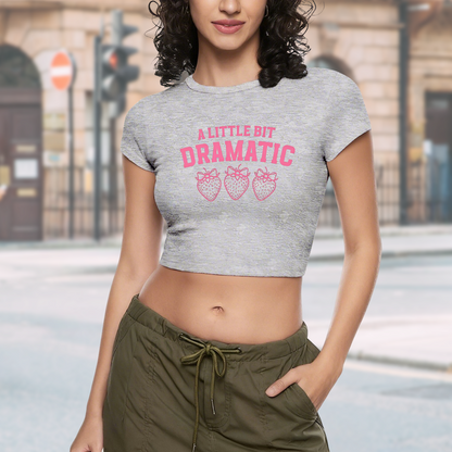 Retro Bold I LOVE NERDS Red Fitted Crop Tee