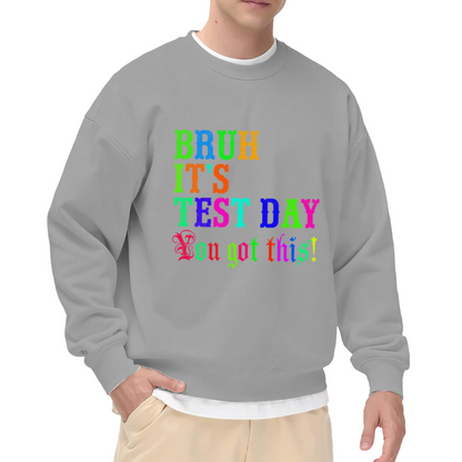 Some People Just Need A Pat On The Back Funny Stick Figure Meme Crewneck Sweatshirt