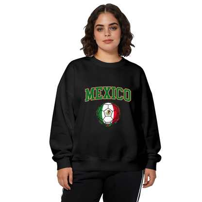 Mexico National Soccer Ball Vintage Style Crewneck Sweatshirt