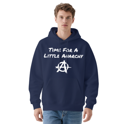 Time For A Little Anarchy Rebel Soft Red Hoodie, Statement Comfort Wear