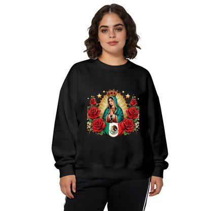 Our Lady Of Guadalupe Mexican Culture Crewneck Sweatshirt