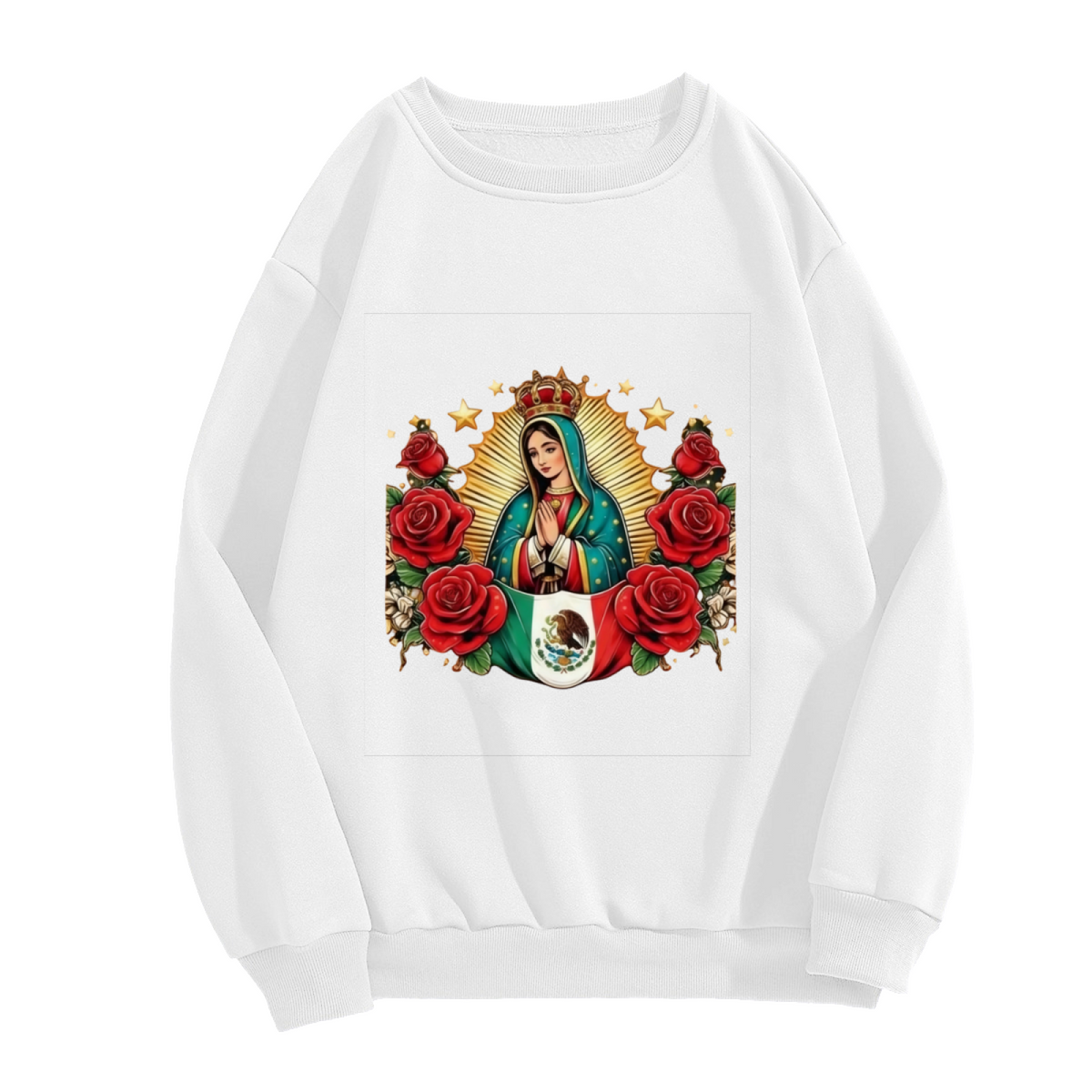 Our Lady Of Guadalupe Mexican Culture Crewneck Sweatshirt