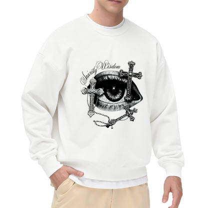 All?Seeing Eye Cross Dark Gothic Art Sweatshirt