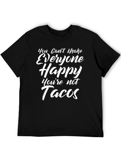 Funny Tacos Slogan Graphic T-Shirt