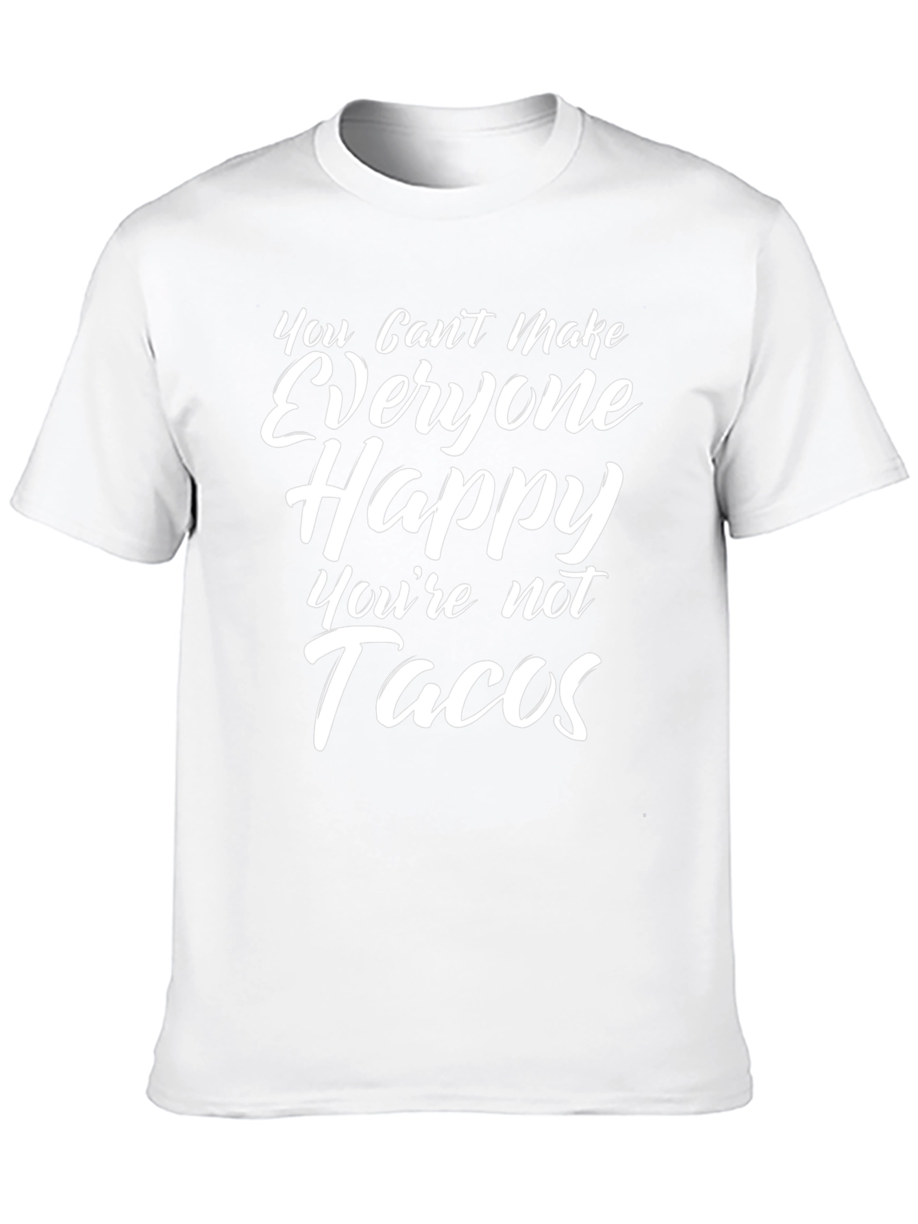 Funny Tacos Slogan Graphic T-Shirt