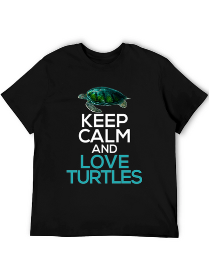 Keep Calm & Love Turtles Graphic T-Shirt