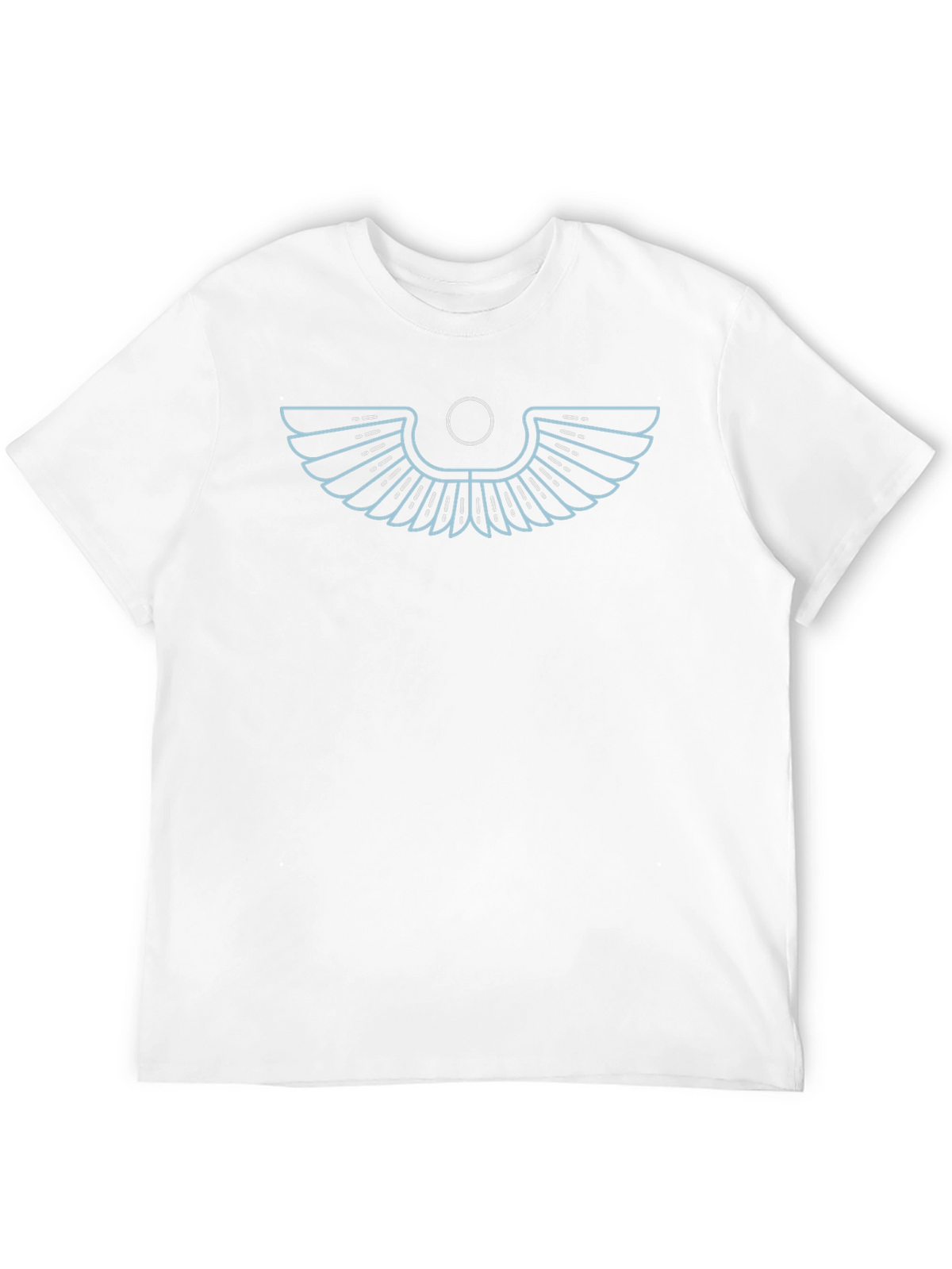 Modern Egyptian Wings Graphic Tee - Black