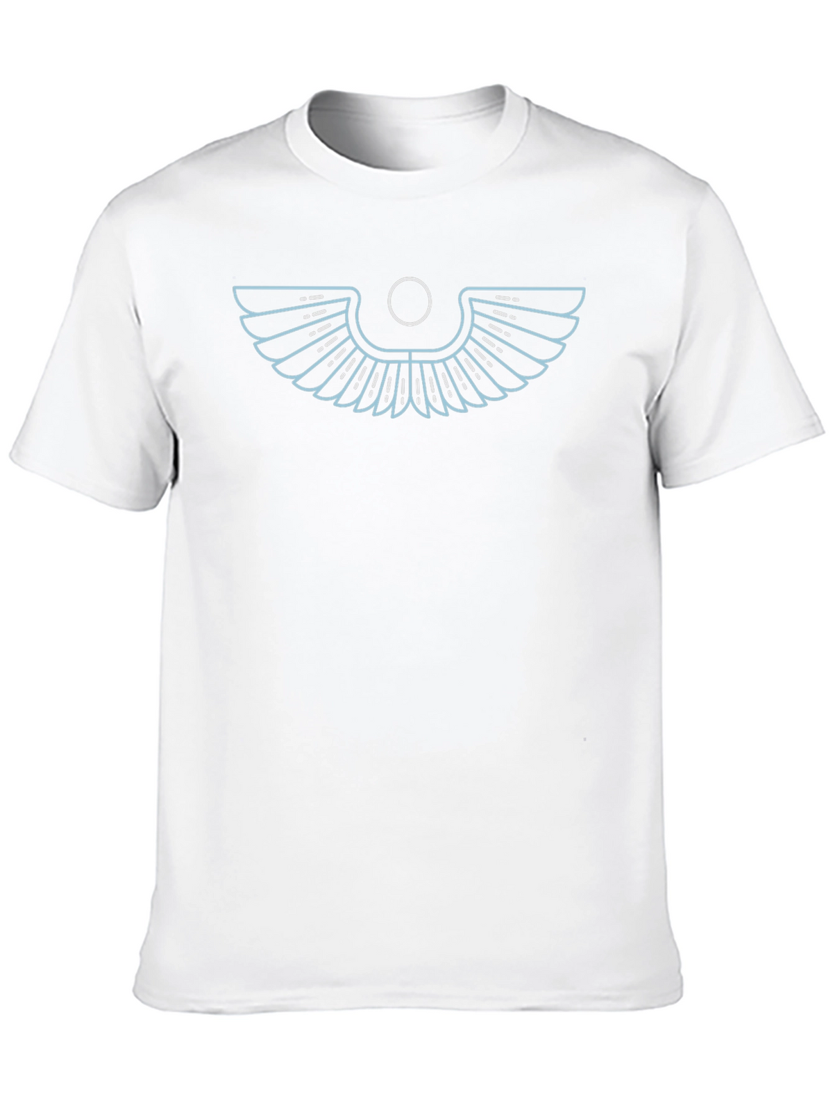 Modern Egyptian Wings Graphic Tee - Black