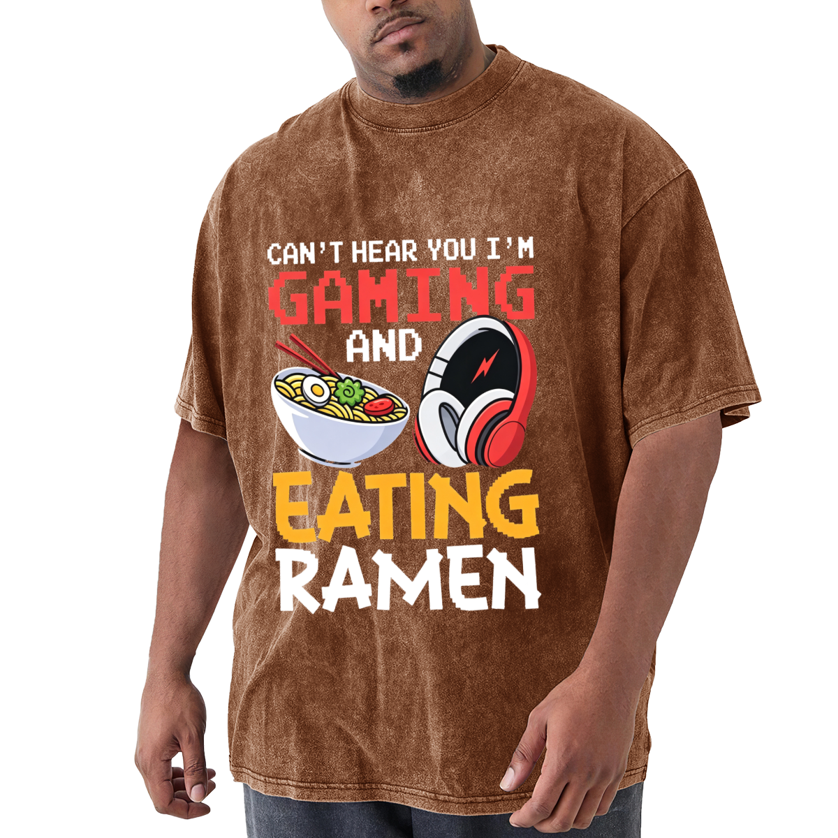 Can't Hear You I'm Gaming And Eating Ramen Pixel Art